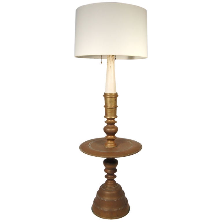 1931 Exposition De Paris Brass Floor Lamp at 1stDibs