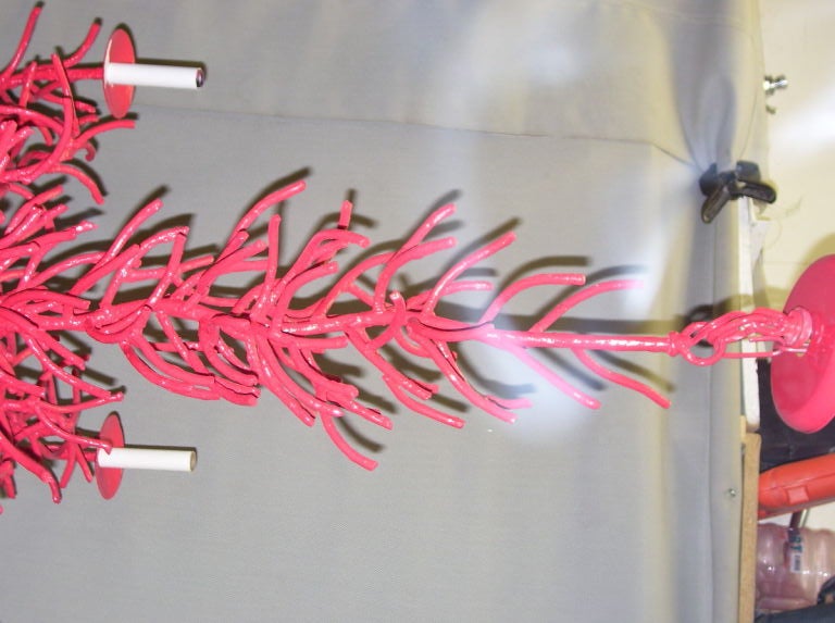 1960's Coral Iron Chandelier. For Sale 1