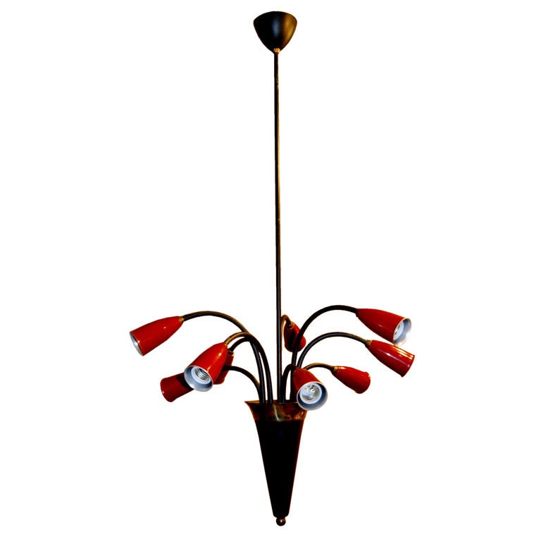 1950s Italian Chandelier For Sale