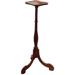 PAIR OF REGENCY STYLE CARVED MAHOGANY PLANT STANDS