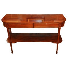Antique Regency Mahogany and Satinwood Inlaid Server