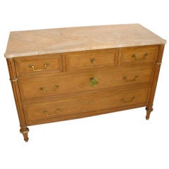 Louis XVI Style Brass Mounted Commode