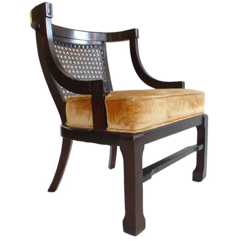 Caned Back Slipper Chair