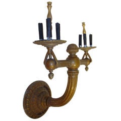 Large Brass Commercial Sconce 5