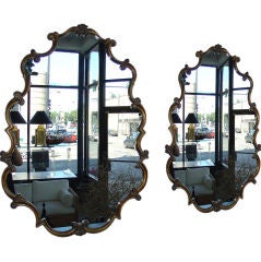Vintage Pair of Roccoco Style Mirrors