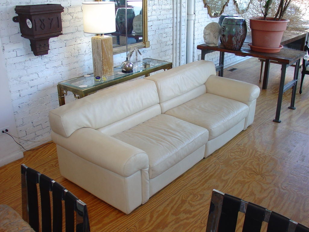 Roche Bobois Leather Sofa 1