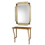 console and mirror from the Milton Fish Residence by Samuel Marx