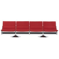 Tandem seating unit by Wilkhahn