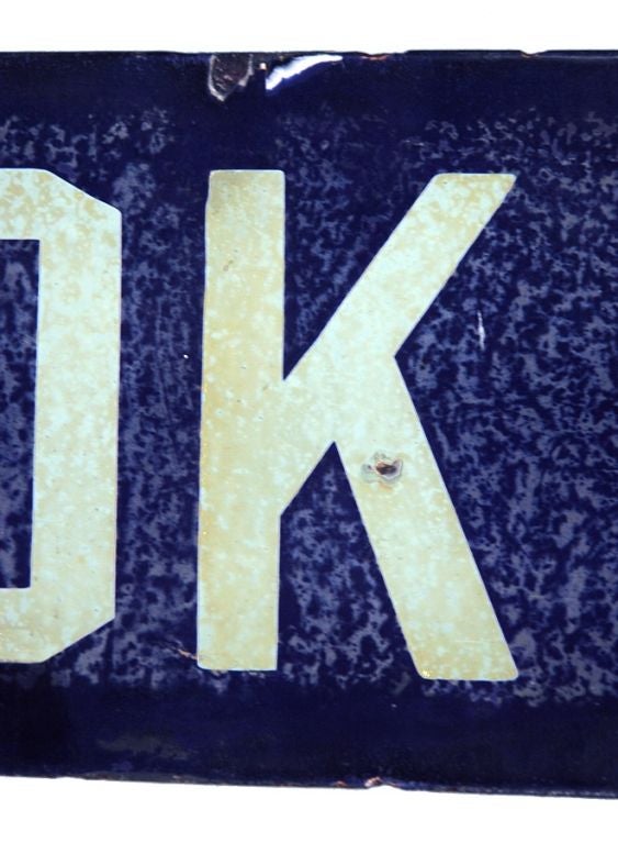 “HOOK PLACE” STREET SIGN