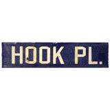 “HOOK PLACE” STREET SIGN