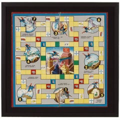 “CALLING SUPERMAN”, 1954 BOARDGAME GAME BOARD WITH ENDEARING IMA