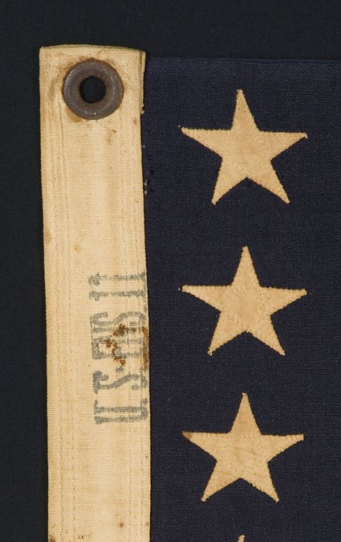 Mid-20th Century WWII BATTLE FLAG FROM THE U.S.S. FLINT