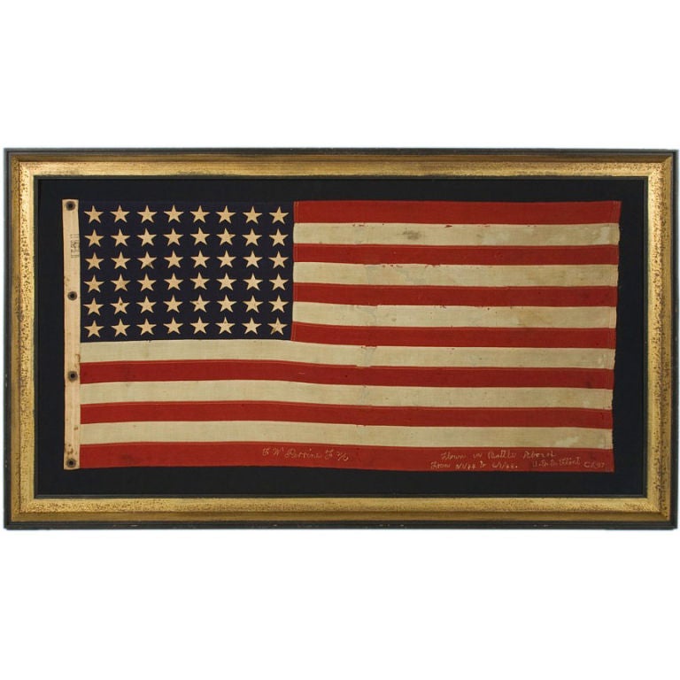 WWII BATTLE FLAG FROM THE U.S.S. FLINT
