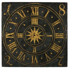 Antique Exceptional Town Clock Face, 1827, German