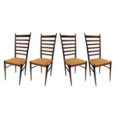 Dining Chairs in the Manner of Gio Ponti
