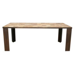 Patchwork Parchment Dining Table