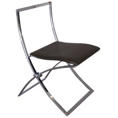 Pair Marcello Cuneo Italian Folding Chairs c.1970's