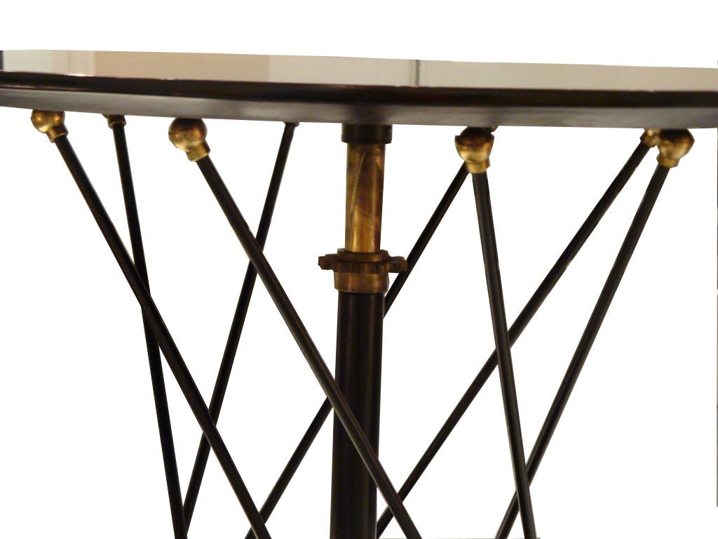 French A Round Adjustable Dining/Cocktail Table by Jean Royere*