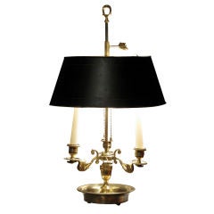 Empire Style Polished Bronze Bouillotte Lamp