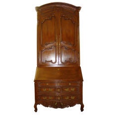 Tall Country French Secretary in Walnut