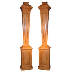 Pair of Louis XIV Period Pear Wood Columns