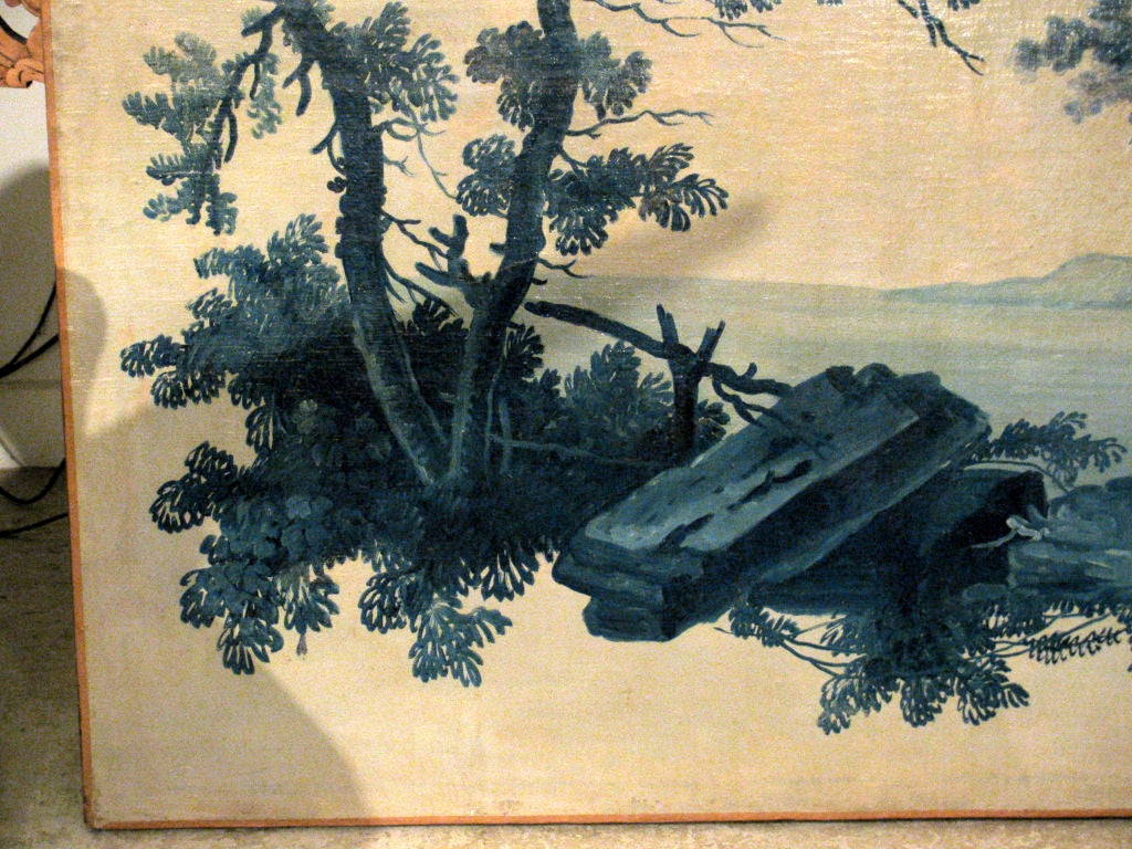 Two Painted Canvasses from Provence, Ca. 1780 5