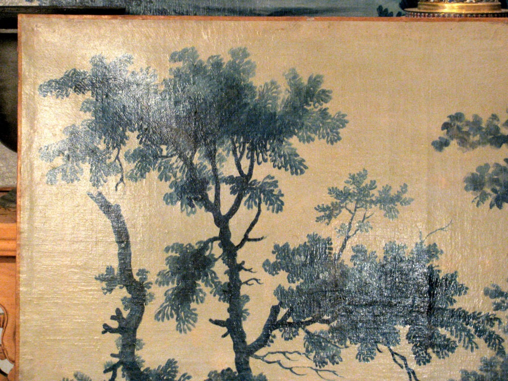 Two Painted Canvasses from Provence, Ca. 1780 3