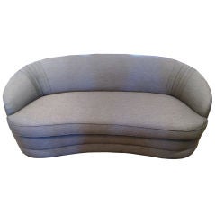 Kidney Shaped Sofa in the Manner of Kagan
