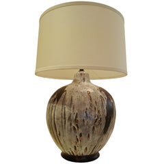 Large Lava Glaze Ceramic Lamp