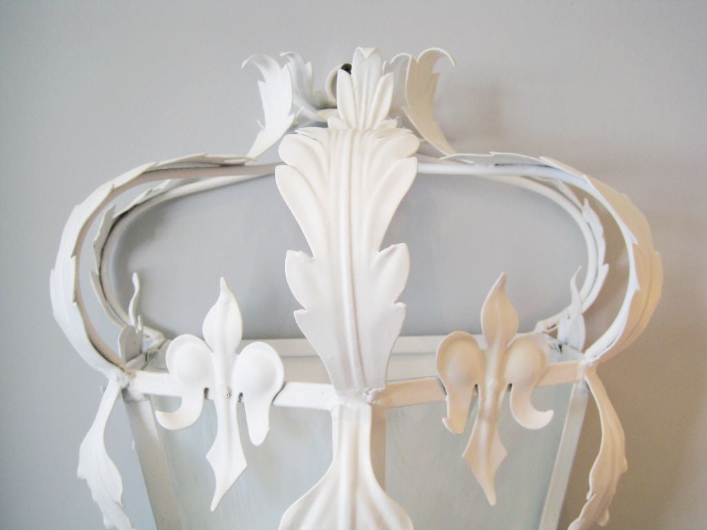 Pair of White Gesso Sconces For Sale 3