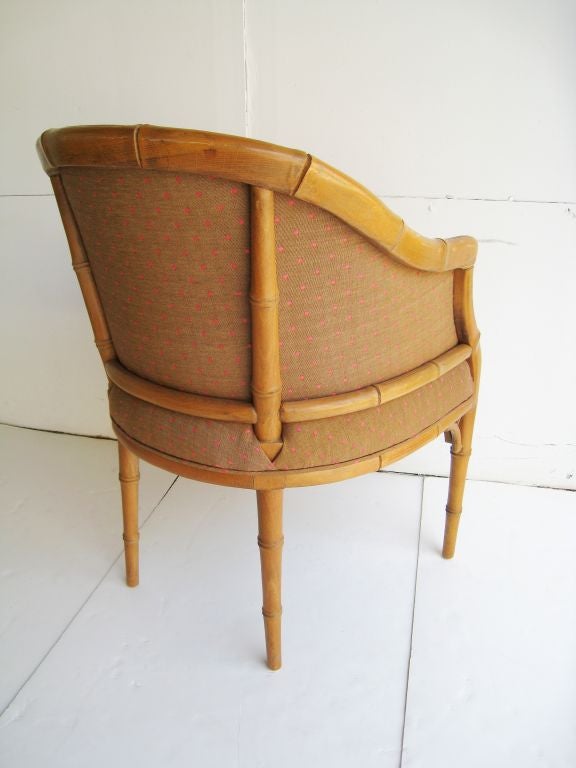 Mid-20th Century Pair of Faux Bamboo Chairs For Sale