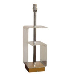 Unusual Lucite Lamp Unusual Lucite Lamp