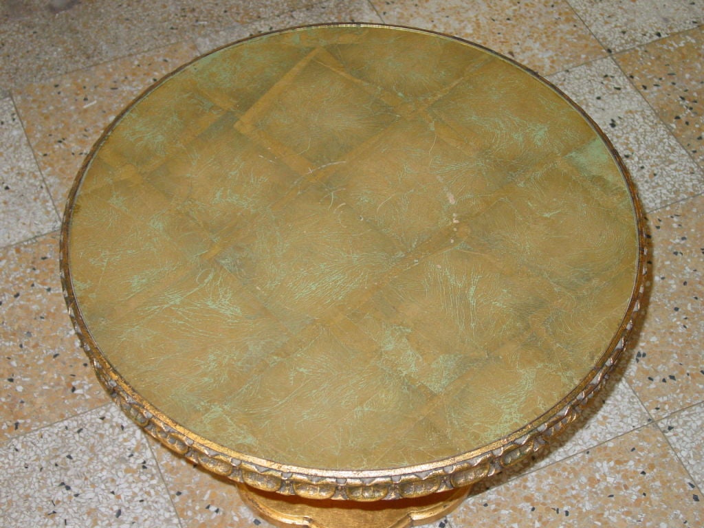 Hollywood Regency Gilded Table