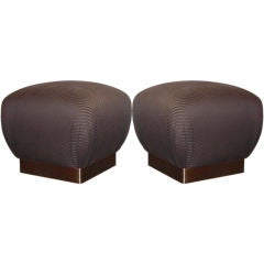 Pair of Poufs in the Style of Springer