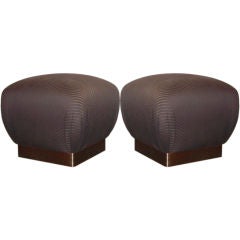 Pair of Poufs in the Style of Springer