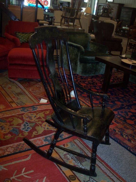 American Black Boston rocking chair For Sale