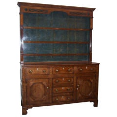 Antique Faded oak Georgian Dresser