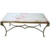 Brass and Onyx Cocktail Table by Maison Jansen 12