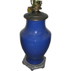 19th c. Ceramic Chinese Vase Lamp
