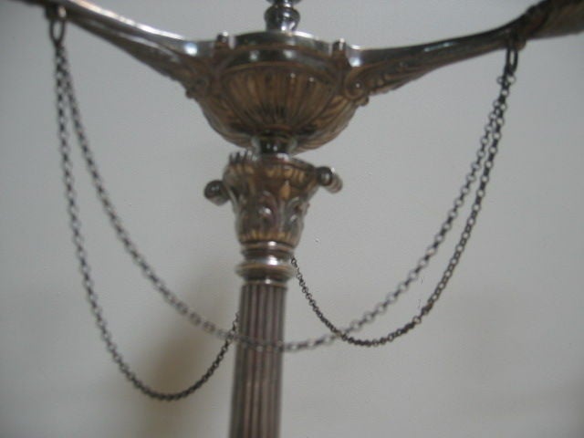 Pair of Regency Style Silverplate Candelabras In Good Condition In Dallas, TX