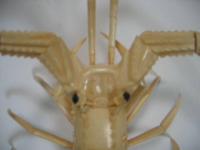 1930's Articulated Chinese Carved Bone Lobster 1