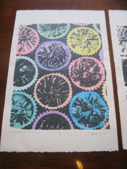 Pair of Preston Jones Works On Paper - Numbered & Signed