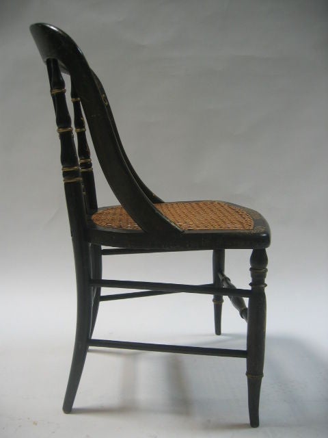 Early 19th c. Italian Chair, Original Gilt and Painted Finish