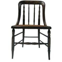 Early 19th c. Italian Chair, Original Gilt and Painted Finish