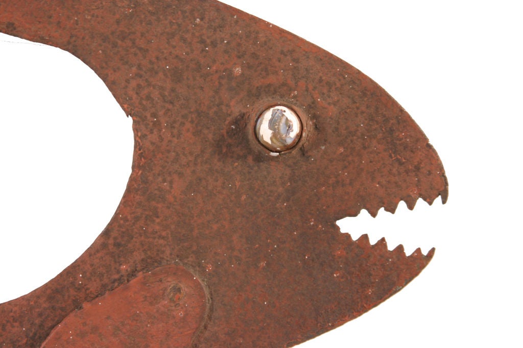 Blacksmith Made Iron Fish Weathervane