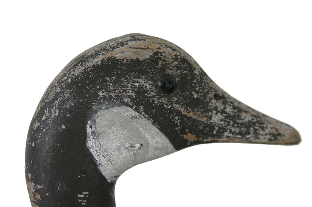 Carved Canada Goose Decoy Attributed to Joe Lincoln For Sale