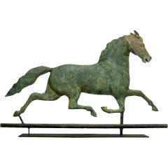 Antique RUNNING HORSE WEATHERVANE “The Trotter”