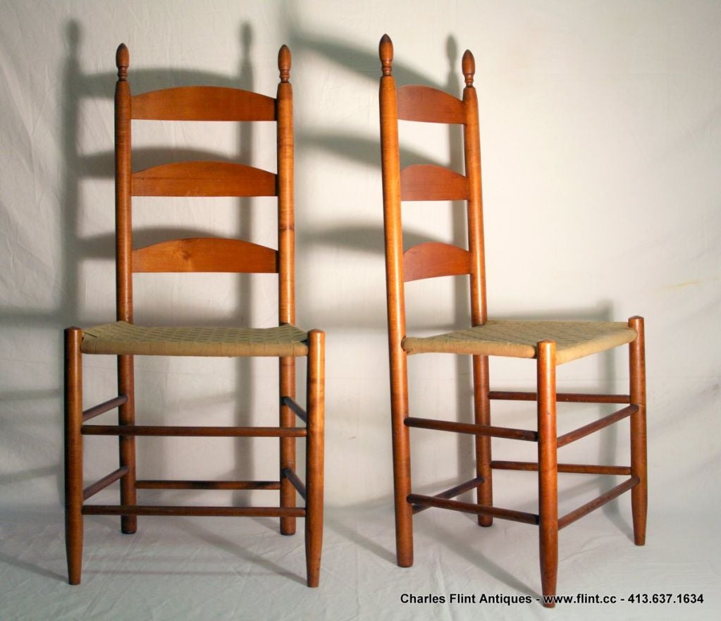 maple ladder back chairs
