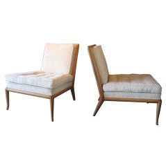 Pair of slipper chairs by T.H. Robsjohn-Gibbings