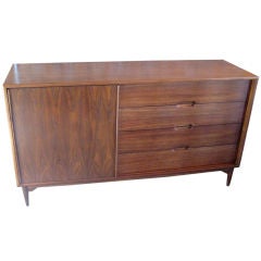 Walnut cabinet designed by John Keal for Brown Saltman